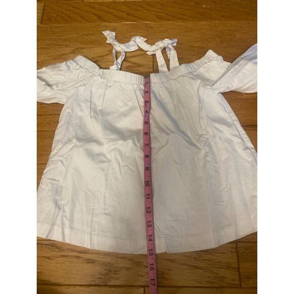 Habitual women's White Off-Shoulder Top With Tie Straps & Long Sleeves size 10 - Picture 5 of 8